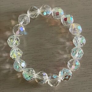 ✨Clearance✨Iridescent Faceted Crystal Stretch Bracelet